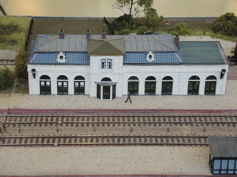 Het stationsgebouw van Hattemerbroek.
