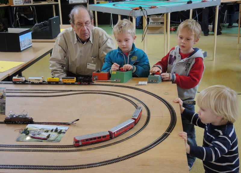 De demobaan diende ook als kinderbaan.
